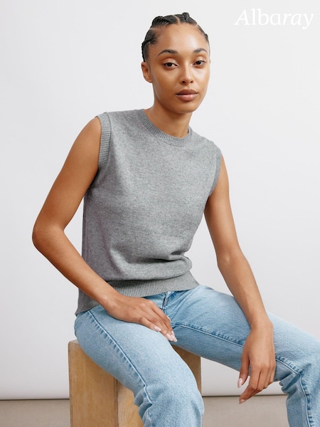 Albaray Grey Cashmere Blend Tank (E93312) | €60