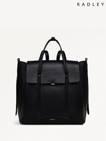 Radley Medium The Chancery Flapover Black Backpack (E93334) | €420
