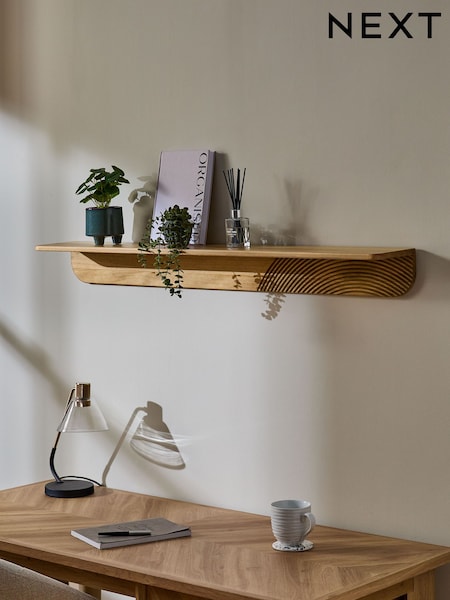 Carved Wooden Wall Shelf (E93408) | ‏278 د.إ.‏