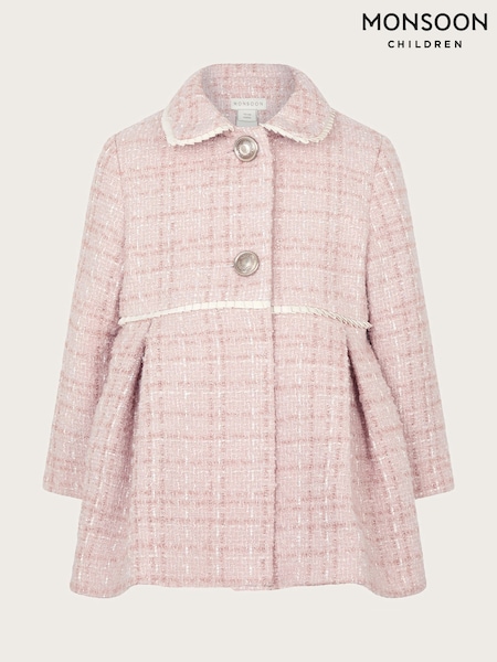 Monsoon Baby Tweed Collared Coat (E93444) | ‏262‏₪ - ‏282‏ ₪