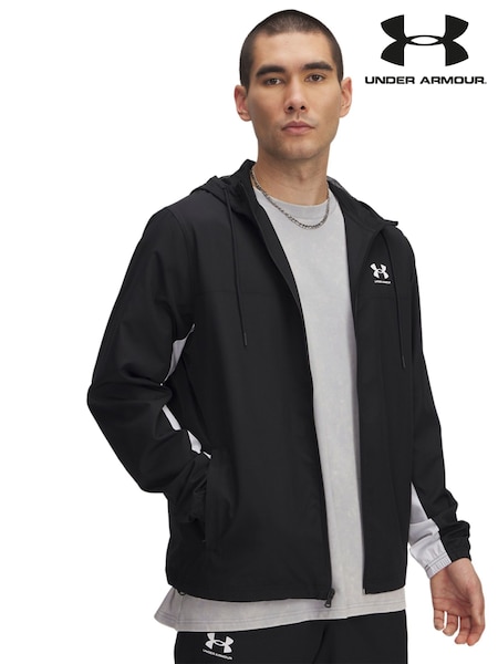 Under Armour Black Rival Windbreaker Jacket (E93466) | AED349