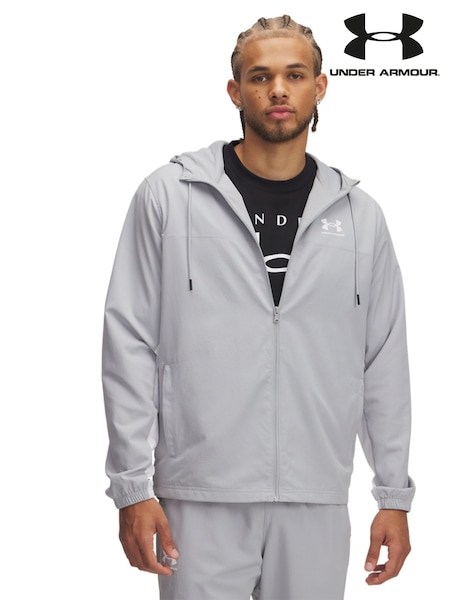 Under Armour Grey Rival Windbreaker Jacket (E93473) | R$ 320 - R$ 590