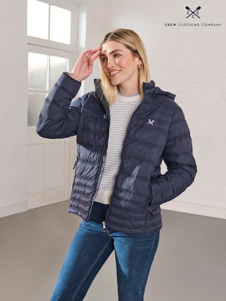 Crew Clothing Company Blue Lightweight Padded Jacket (E93501) | €142