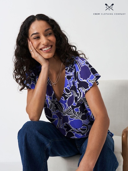 Blau - Crew Clothing Tia Frill Top (E93516) | 31 €