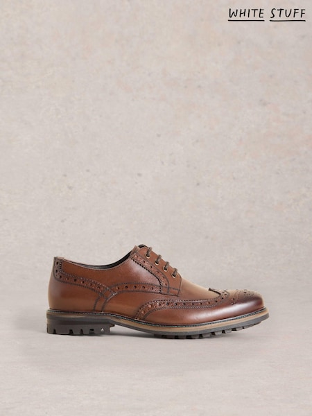 White Stuff Arlo Brogue Leather Shoes (E93551) | €106