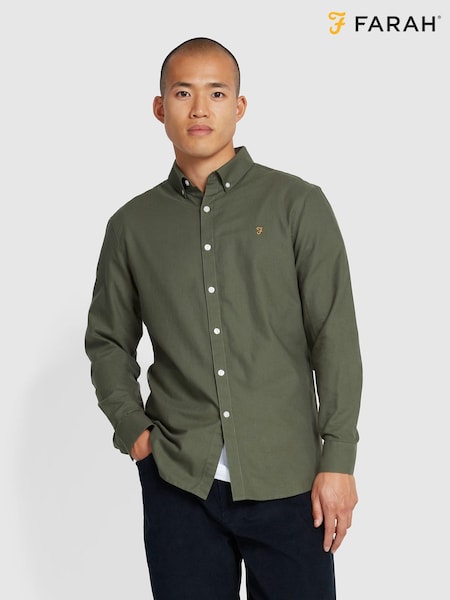 Farah Green Brewer Long Sleeve Shirt (E93570) | €118
