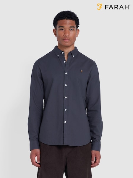 Farah Grey Brewer Long Sleeve Shirt (E93574) | €49
