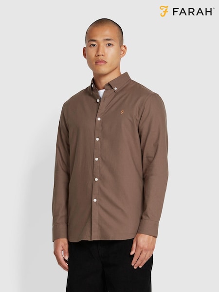 Farah Grey Brewer Long Sleeve Shirt (E93584) | €118