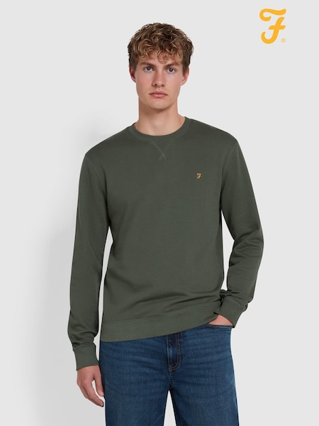 Farah Green Tim New Crew Neck Sweatshirt (E93585) | €102