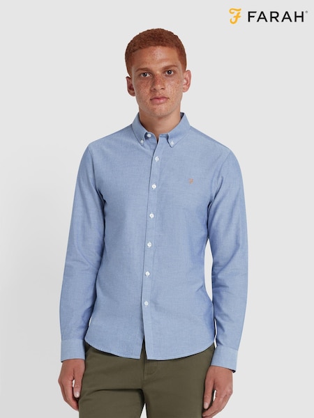 Farah Blue Brewer Long Sleeve Shirt (E93587) | €49