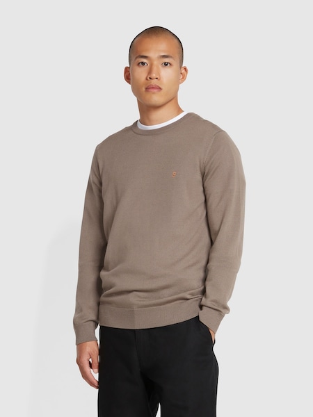Farah Grey Mullen Merino Wool Sweater (E93599) | R$ 890