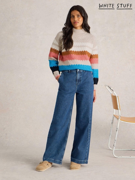 White Stuff Shelly Colour Block Jumper (E93637) | 303 LEI
