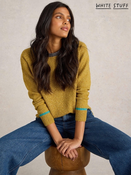 White Stuff Yellow Talia Nep Jumper (E93651) | AED172
