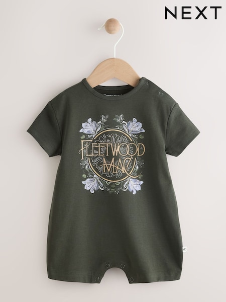 Charcoal Grey Fleetwood Mac Baby Romper (0mths-3yrs) (E93656) | AZN 40 - AZN 50
