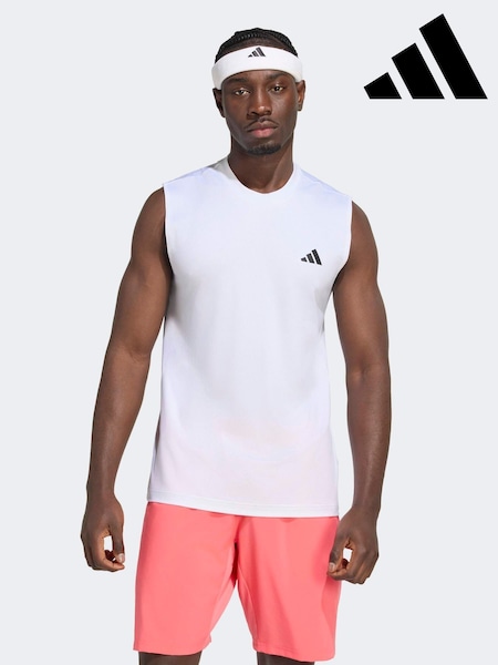 White - Regular Adidas Club Tennis Climacool Tank Top