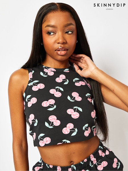 Disco Cherry Vest in Charcoal (E93842) | €22.50
