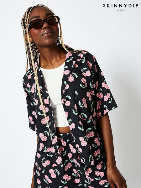 Disco Cherry Shirt in Black (E93845) | €44