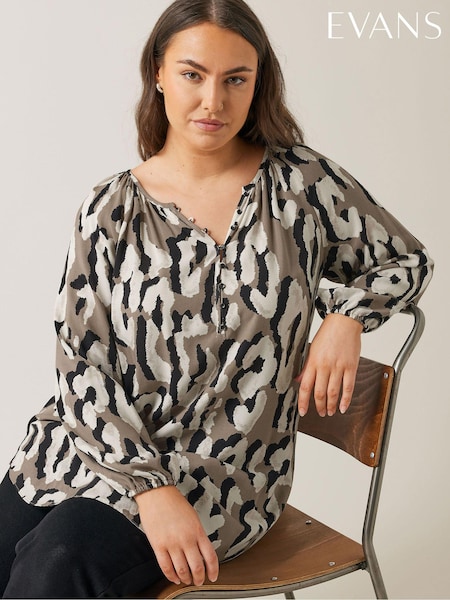 Evans Abstract Swirl Print Top (E93920) | €20