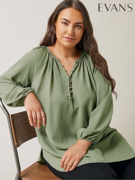 Evans Long Sleeve Boho Blouse (E93941) | ₪181