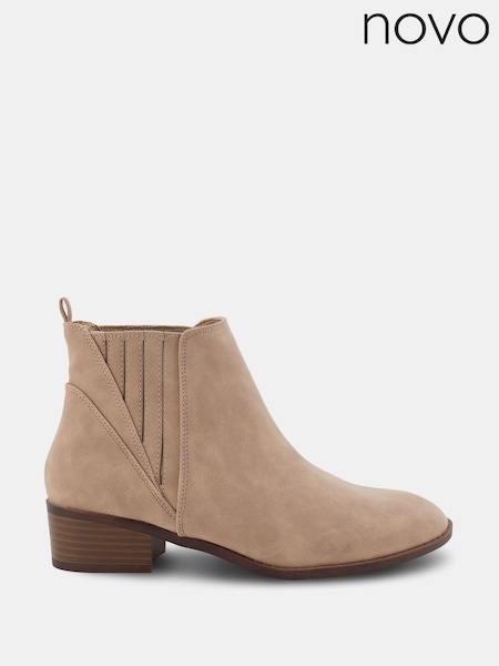 Novo Natural Wide Fit Dillion Low Ankle Chelsea Boots (E94065) | €47