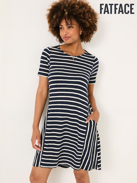 Stripe Jersey Dress (E94190) | ‏249‏₪