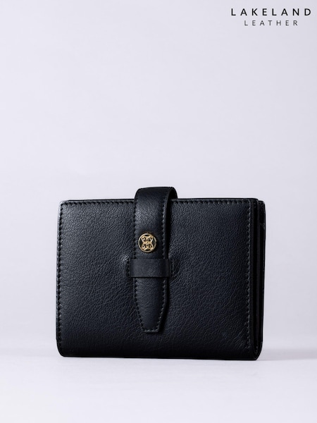 Lakeland Leather Black Small Icon Stud Tab Purse (E94323) | €37