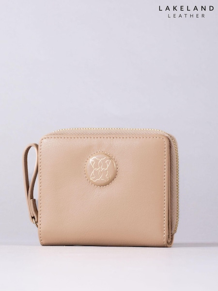 Lakeland Leather Brown Small Icon Embossed Zip Purse (E94334) | €44