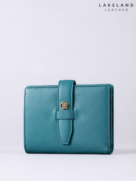 Lakeland Leather Green Small Icon Stud Tab Purse (E94343) | € 47