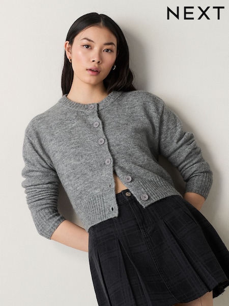 siva - Crew Neck Knitted Cardigan (E94378) | € 32