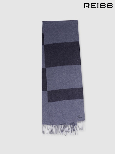 Reiss York Wool and Cashmere Striped Scarf (E94415) | 104 €