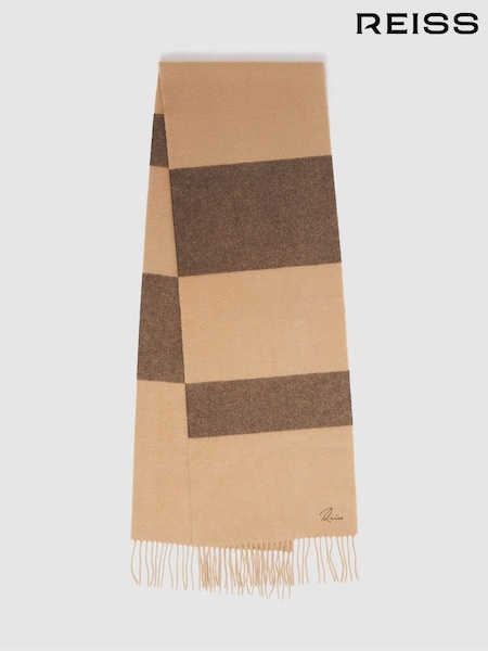 Reiss York Wool and Cashmere Striped Scarf (E94416) | 95 €