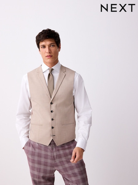 Stone Textured Suit Waistcoat (E94477) | €53
