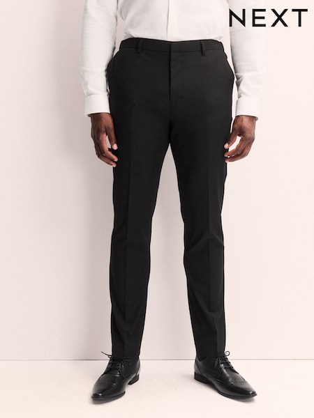 Negro - Slim Muscle Fit Motionflex Stretch Suit Trousers (E94558) | 67 €