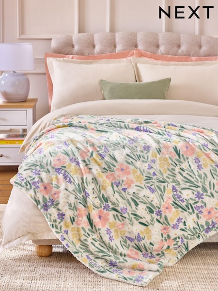 Floral Sherpa Reverse Throw (E94839) | 155 zł - 205 zł