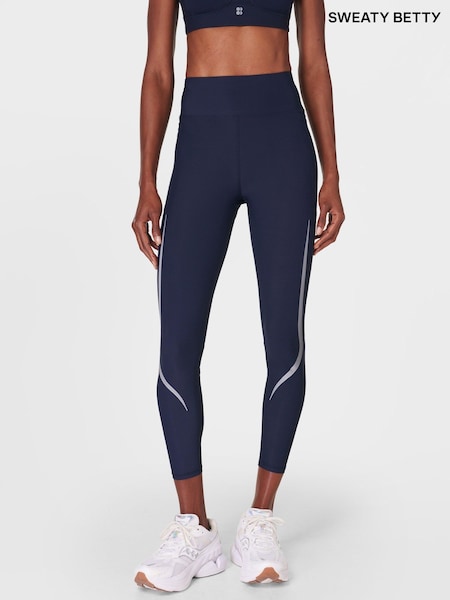 Sweaty Betty Blue Zero Gravity 7/8 Illuminate Run Tights (E94896) | €135