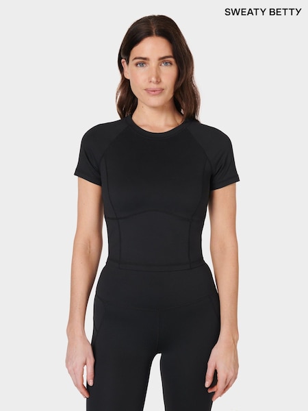 Musta - Sweaty Betty All Day Cropped T-Shirt (E94941) | €55