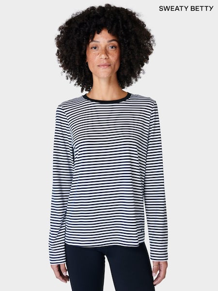 Sweaty Betty Black Essential Long Sleeve T-Shirt (E95014) | €27