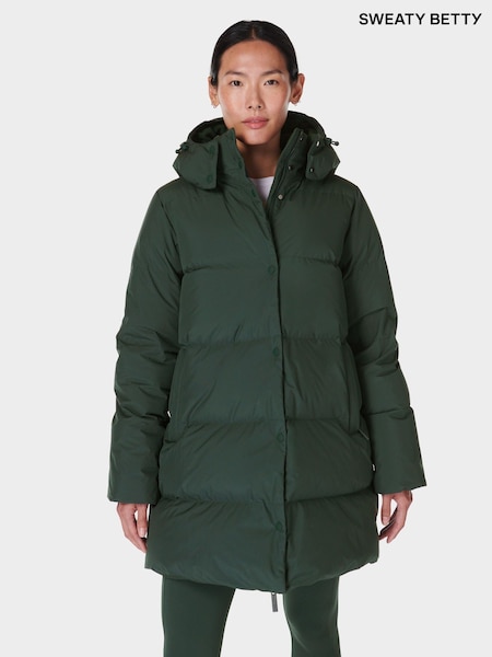 Vihreä - Sweaty Betty Nimbus Puffer Jacket (E95085) | €528