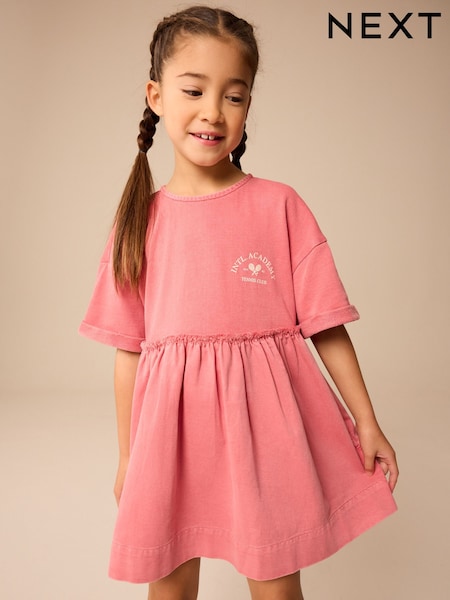 Pink Fabric Mix T-Shirt Dress (3-16yrs) (E95166) | AED60 - AED78