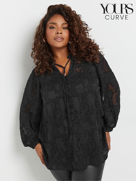 Yours Curve Coupe Tie Neck Blouse (E95257) | 48 €
