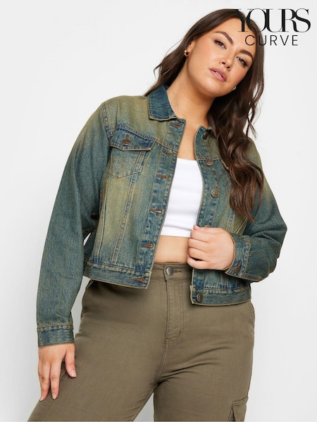 Yours Curve Blue Classic Denim 100% Cotton Jacket (E95271) | €56