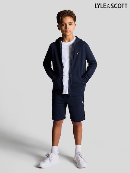 Lyle & Scott Navy Navy Boys Zip Up Hoodie (E95343) | €93