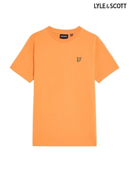 Lyle & Scott Orange Boys Essentials Crew Neck T-Shirt (E95369) | ₪111