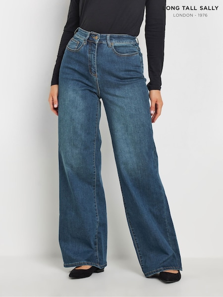 Long Tall Sally Blue Made For Good Wide Leg Jeans (E95499) | €77