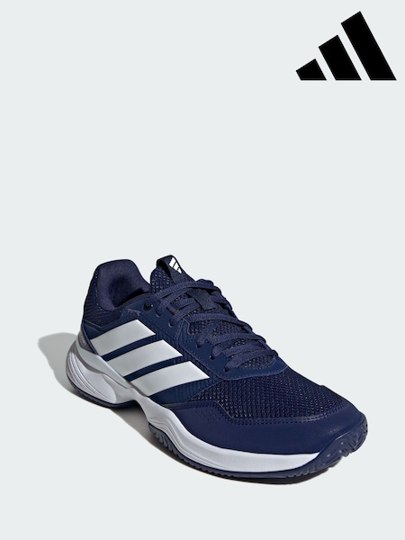 Blue - Regular Adidas Gamecourt 3 All Court Tennis Shoes