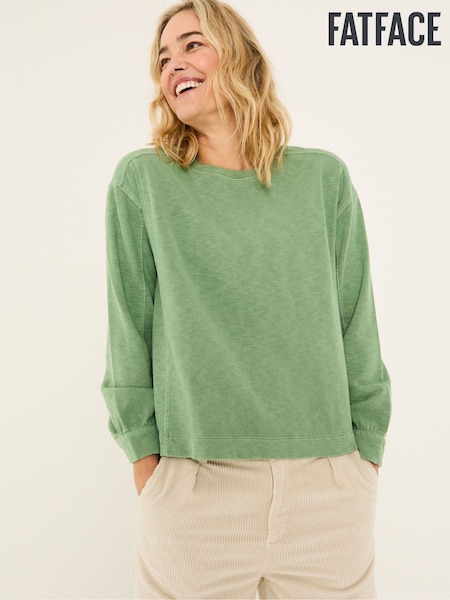 Vihreä - FATFACE Pyöreä kaula-aukko Sweat Top (E95678) | €62