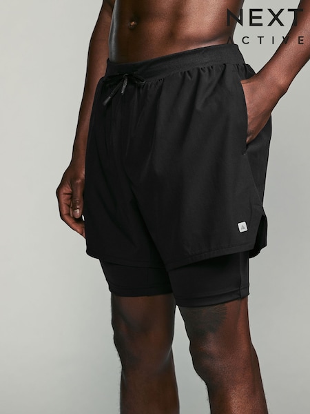 črna - Active 2-in-1 Shorts (E95707) | € 32