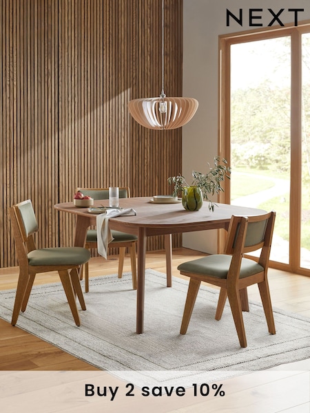 Dark Natural Jackson 4 to 6 Seater Extending Dining Table (E95712) | €610
