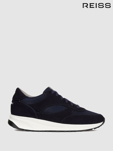 כחול כהה - Unseen Footwear Suede and Mesh Rozel Trainers (E95761) | ‏1,182‏₪
