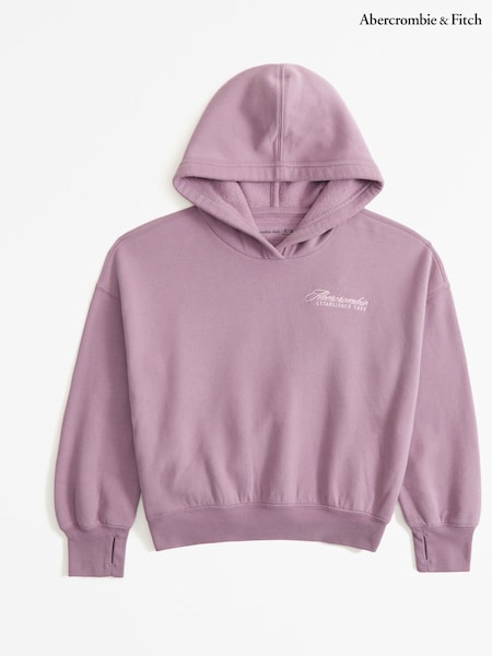 Abercrombie & Fitch Pink Logo Hoodie (E95809) | 143 LEI - 150 LEI
